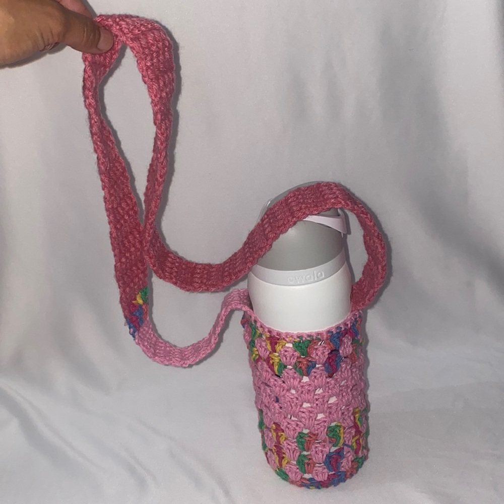 Handmade Crochet Water bottle sling holder